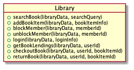 library module args
